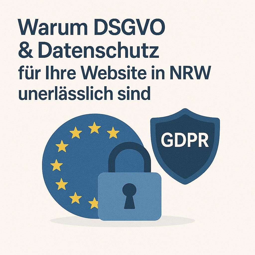 Mehr über den Artikel erfahren Warum DSGVO & Datenschutz für Ihre Website in NRW unerlässlich sind