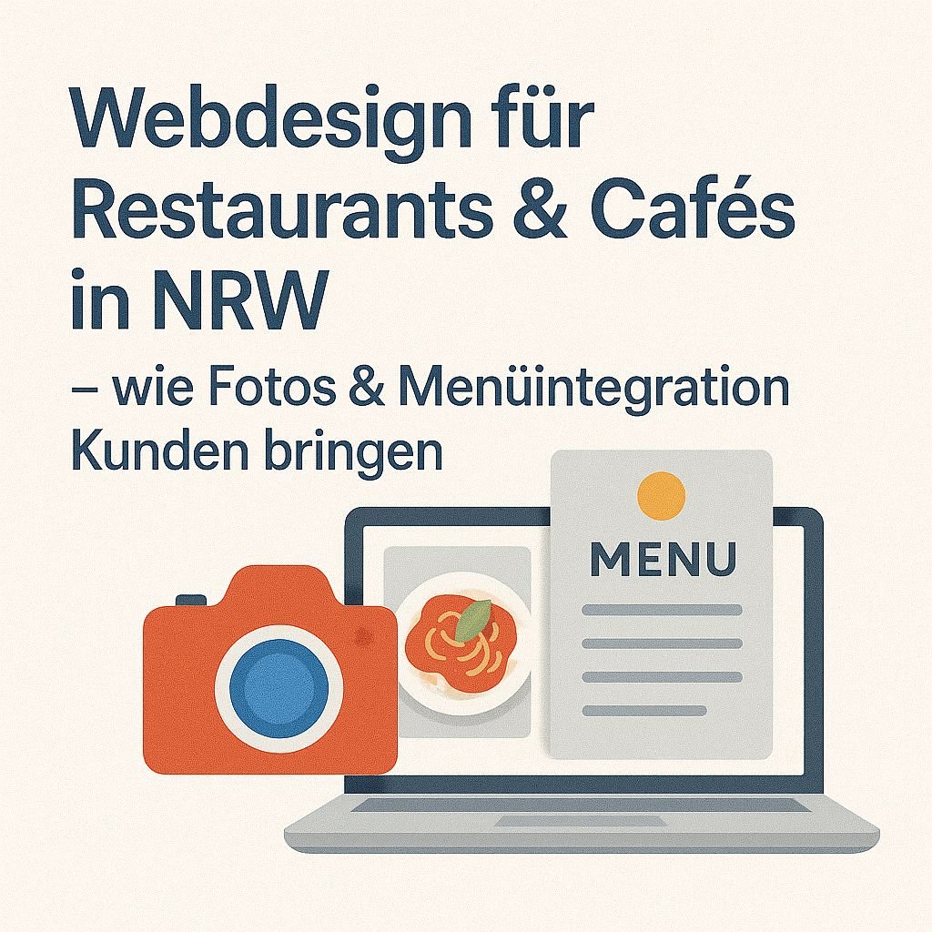 Mehr über den Artikel erfahren Webdesign für Restaurants & Cafés in NRW – wie Fotos & Menüintegration Kunden bringen